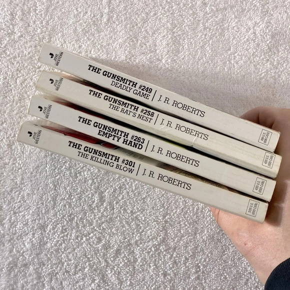 Vintage The Gunsmith All Action Western Romance Novel x4 - Picture 7 of 14